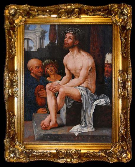 framed  Jan Gossaert Mabuse Man of Sorrow., ta009-2